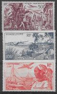 GUADELOUPE Poste Aérienne N°13,14 Et 15 *  Neufs Infime Trace De Charnière MH - Unused Stamps