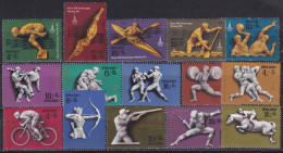 F-EX49012 RUSSIA MNH 1977 MOSCOW OLYMPIC GAMES ARCHERY FENCING CICLYNG JUDO.  - Summer 1980: Moscow