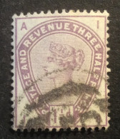 GB73 Victoria 1 1/2 P Violet YT 77 Couronne Oblitéré - Used Stamps