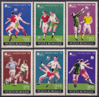 F-EX49524 RUMANIA MNH 1974 SOCCER WORLD CHAMPIONSHIP FOOTBALL.  - 1974 – Westdeutschland
