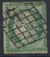 Frankreich MiNr. 2 Freim. Ceres (15c) Gestempelt, 2. Wahl, Siehe Bilder! - Other & Unclassified