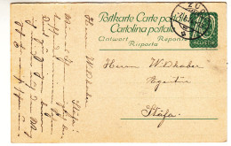 Suisse - Carte Postale De 1924 - Entier Postal - Oblit Zug - Exp Vers Stäfa - - Briefe U. Dokumente