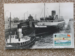 ISLE OF MAN STEAM PACKET BEN-MY-CHREE WITH FIRST DAY OF ISSUE HANDSTAMP - Veerboten