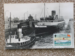 ISLE OF MAN STEAM PACKET BEN-MY-CHREE WITH FIRST DAY OF ISSUE HANDSTAMP - Fähren