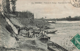 FRANCE - Bergerac - Pêcheries Du Barrage - Préparation Des Filets - Carte Postale Ancienne - Bergerac