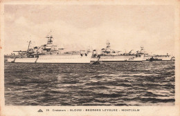 TRANSPORTS - Bateaux - Guerre - Croiseurs - Gloire - Georges Leygues - MontCalm - La Mer - Carte Postale Ancienne - Guerre