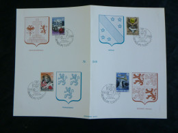 BELG.1968 1448 1449 1450 & 1451 FDC ECHOPHIL FIRST DAY CARD : " Historische / Historique Serie "  " - 1961-1970