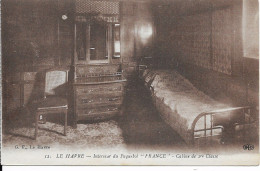 Transports > Bateaux > Paquebots Le Havre Interieur Du Paquebot FRANCE Cabine De 1ere Classe - Piroscafi