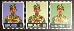 Brunei 1976 Definitives Set Wmk 12 Upright SG260-262 MNH - Brunei (...-1984)