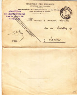 Belgique - Document Ministère Des Finances De 1925 - Oblit Nivelles - Exp Vers Ixelles - - Storia Postale