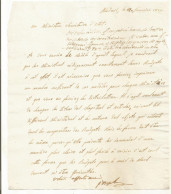 N°1913 ANCIENNE LETTRE DE JOSEPH BONAPARTE DATE JANVIER 1809 - Documentos Históricos