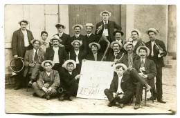 Carte Photographique LEVALLOIS PERRET Fanfare Harmonie Les Je M'en Foutistes De Levallois - Levallois Perret