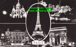 R424166 Paris. La Tour Eiffel. Notre Dame. Chantal. Multi View. 1963 - Wereld