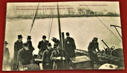 MOERZEKE -  HAMME  -  Overstroomingen Van Maart 1906 - La Commission Provinciale Et Le Ministre Visitant Les Inondés - Hamme