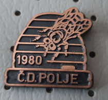 Beekeeping Society CD Polje 1980 Honey  Bee Bees Slovenia  Pin Badge - Dieren