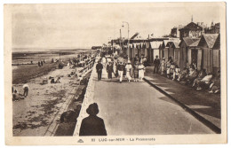 CPA 14 - LUC Sur Mer (Calvados) - 83. La Promenade - CAP (petite Animation) - Luc Sur Mer