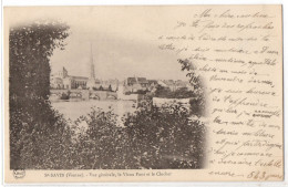 CPA 86 - SAINT SAVIN (Vienne) - Vue Générale, Le Vieux Pont Et Le Clocher - Dos Non Divisé - Saint Savin