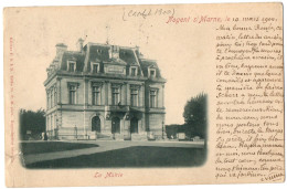 CPA 94 - NOGENT SUR MARNE (Val De Marne) - La Mairie - Dos Non Divisé, Cachet De 1900 - Nogent Sur Marne