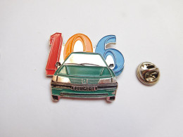 Beau Pin's  , Auto Peugeot 106 , Grand Modèle , Signé Pins' Up - Peugeot