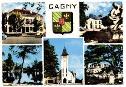 CPSM GF 93 - GAGNY (Seine St-Denis) - C 16 500. Souvenir De Gagny (multivues) - Gagny