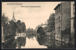 AK Alt-Erfurt /Venedig, Blick Auf Die Lehmannsbrücke  - Erfurt