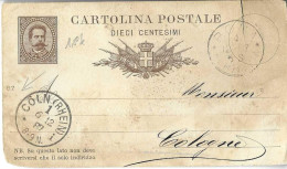 Postzegels > Europa > Italië > 1861-1944 Koninkrijk > 1878-00 Umberto I >Briefkaart Uit 1897 (16845) - Postwaardestukken