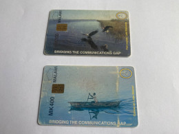 - 1 - Malawi Chip 2 Different Phonecards ( More Used ) - Malawi