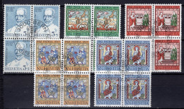 T3160 - SUISSE SWITZERLAND Yv N°786/90 Pro Patria Fete Nationale Bloc - Usados