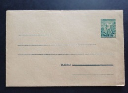 Yugoslavia 1950's Letter With Printed 3 Dinara Stamp "woman Picking Fruit" , Unused (No 3086) - Briefe U. Dokumente