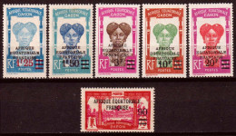 Gabon 1926 Y.T.110/15 */MH VF/F - Unused Stamps