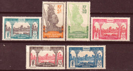 Gabon 1922 Y.T.82/87 */MH VF/F - Ongebruikt