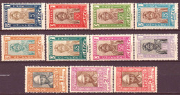 Gabon 1930 Segnatasse Y.T.12/22 */MH VF/F - Unused Stamps