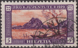 1929 Schweiz / Pro Juventute ° Zum:CH J49, Mi:CH 235, Yt:CH 235, Luganersee - Oblitérés