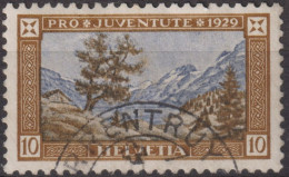 1929 Schweiz / Pro Juventute ° Zum:CH J50, Mi:CH 236, Yt:CH 236, Engstlensee, Bäume - Used Stamps