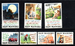 1992 - San Marino 1344/50 Attrattive Turistiche - Da Libretto  ++++++ - Ongebruikt