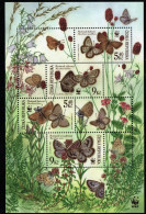Tschechien Ceska 2002 - Mi.Nr. Block 17 - Postfrisch MNH - Tiere Animals Schmetterlinge Butterflies - Butterflies