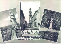E690 Cartolina Saluti Da Soresina 3 Vedutine  Provincia Di Cremona - Cremona