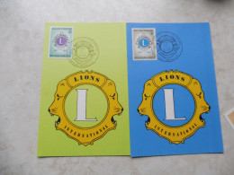 Belgique Belgie  1404/1405 /  Oblitéré Gestempelt  Brussel 1967 Lions Club Premier Jour - Cartas Commemorativas - Emisiones Comunes [HK]