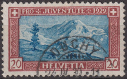 1929 Schweiz / Pro Juventute ° Zum:CH J51, Mi:CH 237, Yt:CH 237, Lyskamm - Oblitérés