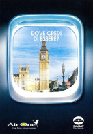 [MD9430] CPM - AIR ONE SAGAT DOVE CREDI DI ESSERE? - PROMOCARD 6895 - PERFETTA - Non Viaggiata - Advertising