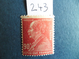 1927 Y/T 243 " M. Berthelot " Neuf** - Unused Stamps