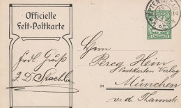 Allemagne Bavière Entier Postal Illustré Kempten 1905 - Postal  Stationery