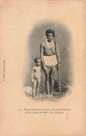 NOUVELLE CALEDONIE - Femme Canaque Et Enfant - Carte Postale Ancienne - Nuova Caledonia