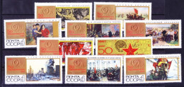 Soviet Union, USSR 1967 MNH 10v, October Revolution - Sonstige & Ohne Zuordnung