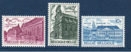 Belgique, België, **, Yv 1760, 1761, 1762, Mi 1821, 1822, 1823, SG 2391, 2392, 2393, Monuments, - Unused Stamps