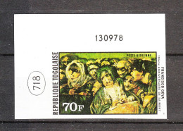 Togo   -   1978.  Anniversario  Di  Goya.  Painting.  Fresh, Imperf. MNH, Rare - Altri & Non Classificati