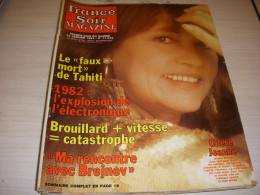 FRANCE SOIR MAGAZINE 11645 23.01.1982 JEANNE MOREAU JAECKIN CALAMITY JANE LAUDA - Gente