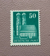 Germany - Allied Occupation 1948 MNH Frauenkirche Munich Perf 14 Sg A 127A 50pf - Postfris