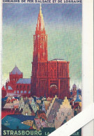 Illustrateur Alsace, Schmitt Ernest, Strasbourg La Cathédrale, Chemins De Fer - Autres & Non Classés