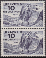 1931 Schweiz / Pro Juventute ** Zum:CH J58, Mi:CH 247, Yt:CH 251, Wetterhorn - Nuevos
